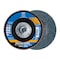 Pferd 4-1/2" x 5/8-11 Thd. POLIFAN Flap Disc - Z PSF EXTRA STEELOX, Zirconia, 120 Grit, Flat 60490 - alternate 1